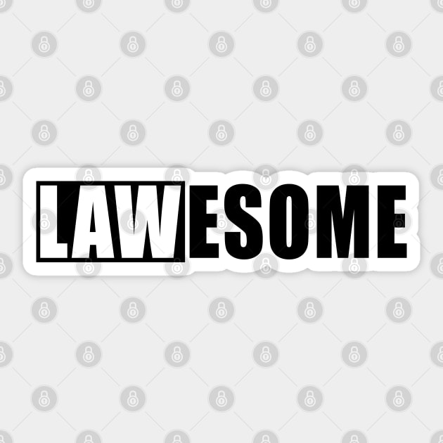 Law - Lawesome Sticker by KC Happy Shop